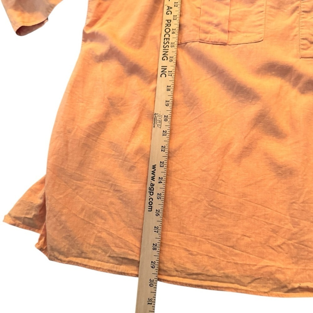 Addition Elle Linen Blend Tunic Top 4X Peach Coral J21 - Picture 5 of 8